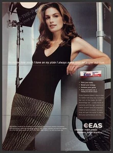 EAS Nutrition Bar Cindy Crawford 2000s Print Advertisement Ad 2001 - Picture 1 of 1