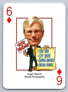 John McCain Sammlerstück Spielkarte mit Hugh Hewitt Medienpersönlichkeit - Bild 1 von 2
