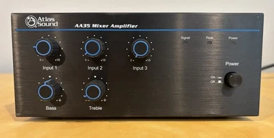Atlas Sound AA35 Three Input Mixer Amplifier 35 Watt + 2 TOA F-1000WT Speakers - Image 1 of 4