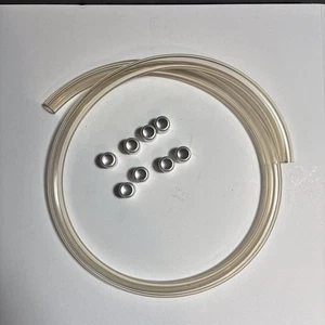 FUEL GAS PETROL LINE 3' 5/16 LINE 8ea Ferrules BSA Triumph 500 650 750 LIGHTING - Picture 1 of 4