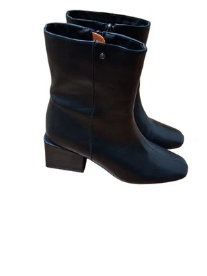 Botas Chelsea French Connection para mujer talla 8 negras imitación cuero tacones  Foto 1 de 4