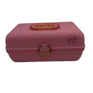 Vintage rosa 3-teiliger Caboodle 12 x 6 - Bild 1 von 10