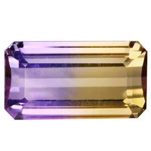 7.97Ct Superb Octagan 15.7X8.6 MM Purple & Gold Yellow Bolivia Natural Ametrine - Picture 1 of 4