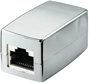10x sprzęgło modułowe; CAT 5 RJ45 2xF 1:1 SPRZĘGŁO MODUŁOWE - Zdjęcie 1 z 2