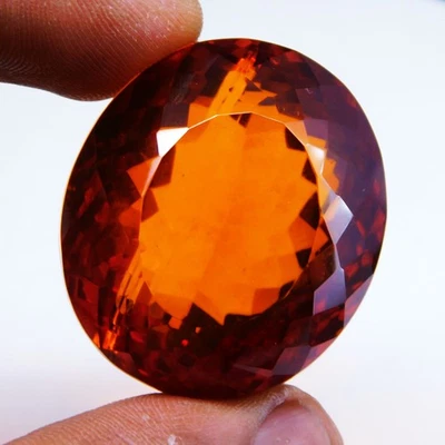 Natural Gorgeous Orange Citrine 259.25 Ct Oval Certified Loose Gemstone - Image 1 of 4