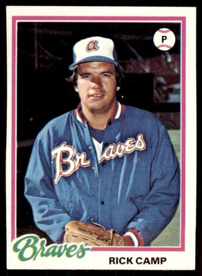 1978 Topps Rick Camp (102) Baseball Cards #349 - Image 1 of 2