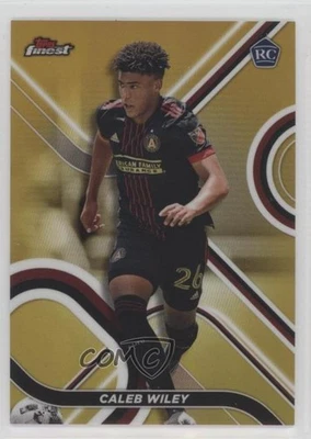 2022 Topps Finest MLS Gold Refractor /50 Caleb Wiley #6 Rookie RC - Image 1 of 2