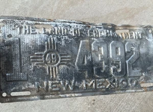 De la finca - De colección 1949 Nuevo México matrícula--#1-Condado de Santa Fe - Imagen 1 de 3