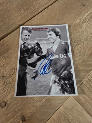KLAUS FISCHER  signed Foto ca.10x14 Autogramm (3449) COA - Bild 1 von 2