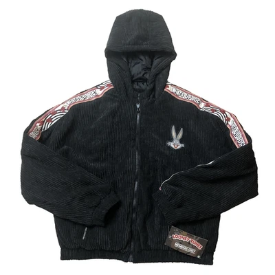 NWT Looney Tunes Members Only Corduroy Jacket Women Medium Black Bugs Lola Bunny - Image 1 of 4