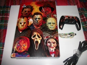 Sony PlayStation 5 CFI-2015 Digital Edition 825GB White Used WITH HORROR COVER - Picture 1 of 12