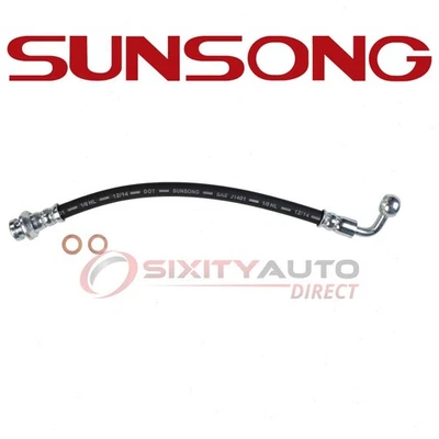 Sunsong Rear Left Brake Hydraulic Hose for 2015 Infiniti Q40 - Hoses Pipes  ep - Изображение 1 из 4