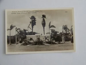 Coconut Grove Florida FL RPPC Real Photo Garden Club Amphitheatre - Picture 1 of 2