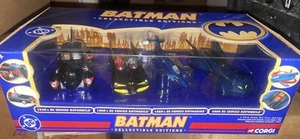 New Batman Batmobile Corgi Set 4 Vehicles 2003 Flash Superman Wonder Woman - Picture 1 of 4