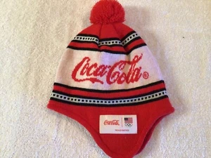 Coca-Cola SHERPA HAT; ski cap; Warm, Knit ~ Ear Flap Hat - Picture 1 of 2