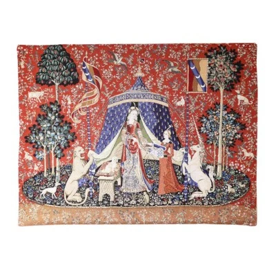 Tapestry Wall Hanging Lady and The Unicorn A Mon Seul Desir Wall Artwork - Image 1 of 4