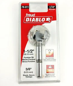 Freud Diablo FB-011 Forstner Bit 1-1/2" 3/8" Shank - NEW in Clam Pack - Picture 1 of 3