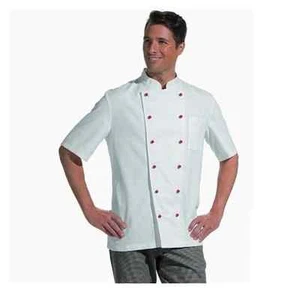 Chaqueta de cocina blanca media manga talla 42-64 mujer 36-58 chaqueta de panadero ropa de cocina panadero - Imagen 1 de 1