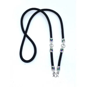 Amulet Necklace Rope 3 Hooks Silver Micron for Pendant Thai Buddha 25 inches - Picture 1 of 1