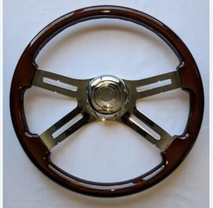 18" CHROME FOUR SPOKE STEERING WHEEL - PB 1998-2005 / KW 2001-2002 - Picture 1 of 1