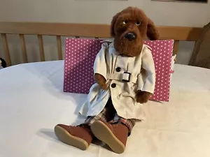 VTG. 1980’S PLUSH FULL BODY MCGRUFF CRIME HOUND DOG PUPPET MOVEABLE MOUTH, 26 IN - Picture 1 of 12