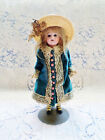 Spectacular! Antique French Miniature 8" Doll in her all Original Clothes & Hat