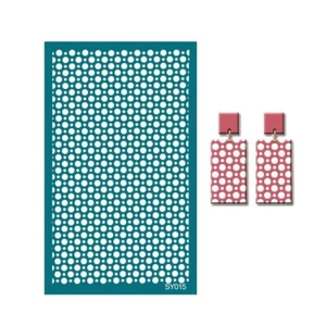 Dots Circle Polka Self-Adhesive Silk Screen Stencils for Polymer Clay Reusable - Picture 1 of 2