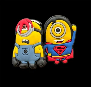 2 Minions Shoe Decoration Charms - Picture 1 of 4