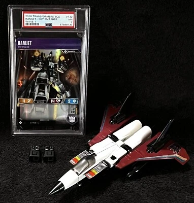 G1 1985 RAMJET • 100% COMPLETE • PSA CARD HASBRO STAMP • VINTAGE G1 TRANSFORMERS - Image 1 of 4
