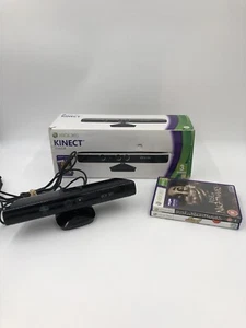 Original Schwarzer Kinect Sensor für Microsoft Xbox 360. Und 2 X Spiele. - Bild 1 von 10