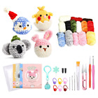 2X(Complete Crochet Kits for Beginners,DIY Penguin,Bunny,Chicken,Wombat Kit5209