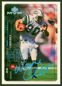 1999 Upper Deck MVP Super Script WAYNE CHREBET Silver Holofoil Rare Jets SP #/25 - Picture 1 of 2