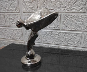 Vintage Rolls Royce Radiator Top Bonnot Flying Lady & Mascot Base Threaded Cap - Picture 1 of 5