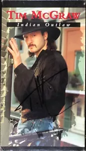 TIM McGRAW AUTOGRAPHED VINTAGE HAND- SIGNED VHS SLEEVE - JSA COA - VERY RARE! - Picture 1 of 5