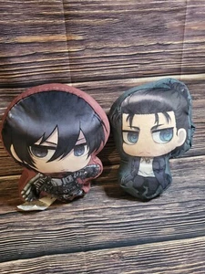 SURREAL Entertainment Set of 2 Plush Attack on Titan Eren Jaeger & Mikasa... - Picture 1 of 5