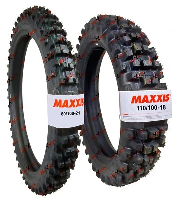 Maxxis 80/100-21 110/100-18 Desert IT Tires Front Rear Tire Set Dirt Bike Foto 1 de 4