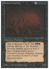 Magic the Gathering MTG Demonic Hordes (104) Unlimited Edition   HP
