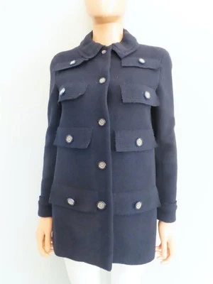 CHANEL 20C Navy Tweed w/ Pockets Jacket/Blazer F 38/US 6 - Image 1 of 4