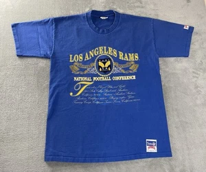 Vintage Los Angeles Rams NFL Football Single Stitch T Shirt Men XL Nutmeg Mills - Picture 1 of 15