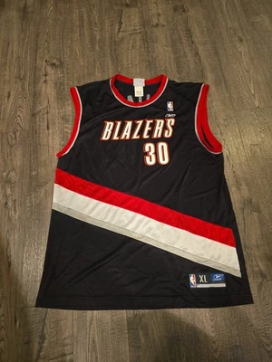 Camiseta deportiva para hombre Rasheed Wallace #30 Portland Trail Blazers Reebok XL negra roja... Foto 1 de 4