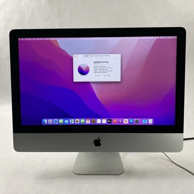 Apple A1418 iMac 21.5" 2015 1.6 GHz Core i5 8 GB RAM 1TB HDD macOS 12.7.6 - Image 1 of 4