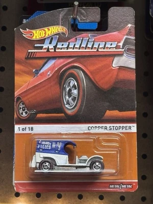 2016 Hot Wheels Redline Copper Stopper Blue White Metal/Metal - Image 1 of 4