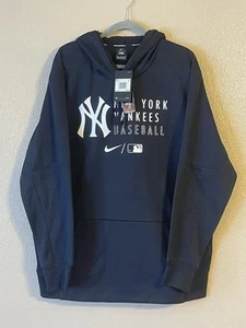 Men’s 2XL NWT New York Yankees Nike Authentic Collection Dri-Fit Hoodie Navy - Picture 1 of 8