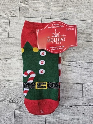 Meias Holiday Time 3 pares de férias sem exibição - Imagem 1 de 4