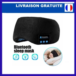 Masque de sommeil Bluetooth avec écouteurs sans fil - Casque élastique, conforta - Imagen 1 de 9