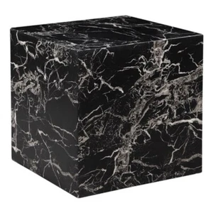 Spencer Large Side Table in Faux Black Marble - Picture 1 of 1
