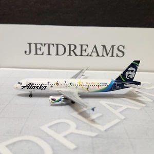 1/400 ALASKA AIRLINES AIRBUS A320-200 PRIDE PLANE COLORS N854VA AEROCLASSICS - Picture 1 of 7