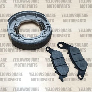 Front Brake Pads & Rear Brake Shoes Yamaha YBR125 2007-2017 - YBR 125 inc Custom - Picture 1 of 2