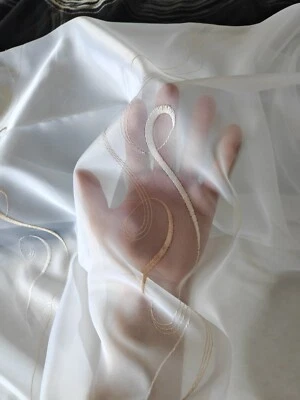 Gardinenstoff RG-203 REST 300 cm x 100cm Stores Gardinen Polyester Komplettstück - Bild 1 von 4