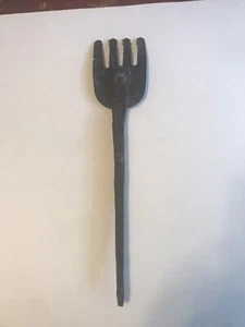 antique hand made  iron eel spear - Picture 1 of 4